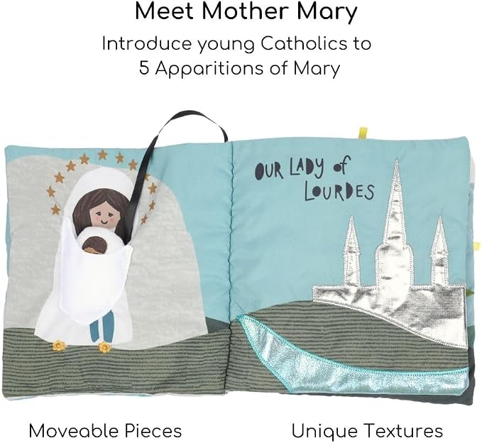 Wrapped in Mary’s Mantle Quiet Book - Catholic Stories Book for Kids with Spiritual Lessons - Mary’s Love Teaching Faith, & Guidance Thro...