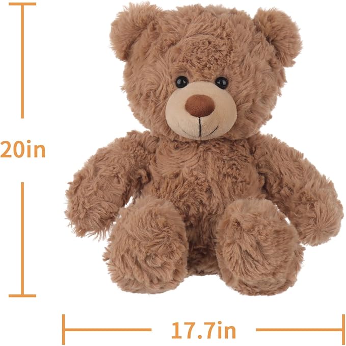 Apricot Lamb Plush Brown Teddy Bear Stuffed Animal Soft Cuddly Toy Perfect for Child 19.5 Inches