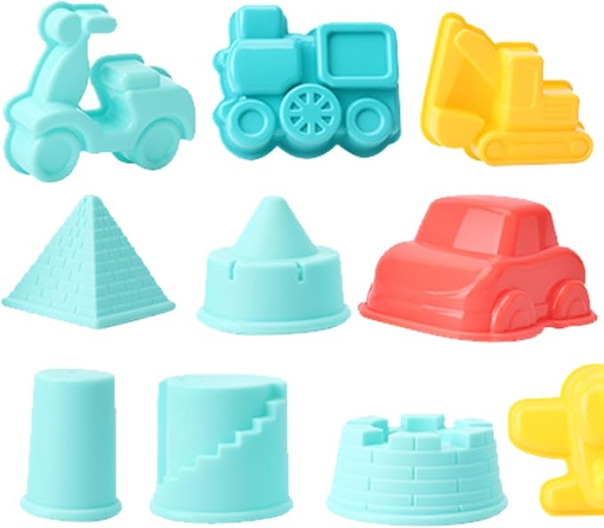 18pcs Beach Sand Toys Set Kids Beach Bucket Sand Toy Set Scoop and Rake Toy Digging Tools Multifunctional Plastic Smooth Surface for Pool Backyard