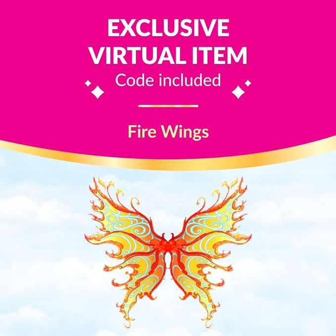 Royale High 9” Fashion Doll - Emberlynn the Fire Fairy, Series 2 - Fairy Journal, Comb, and Virtual Item Code Included - Ages 5+