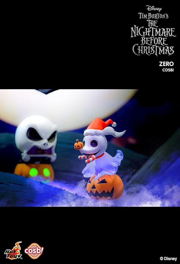 YuMe The Nightmare Before Christmas Blind Box Collectibles, 8 Pack Set | Cosbi Collection Series 2 Figures | Official Tim Burton Disney Merchandise | Surprise Toy Gifts for Kids & Adults