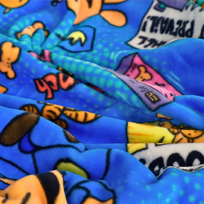 Franco Dog Man Supa Book Kids Bedding Super Soft Cozy Plush Throw, 40 in x 50 in, (Officially Licensed Product)