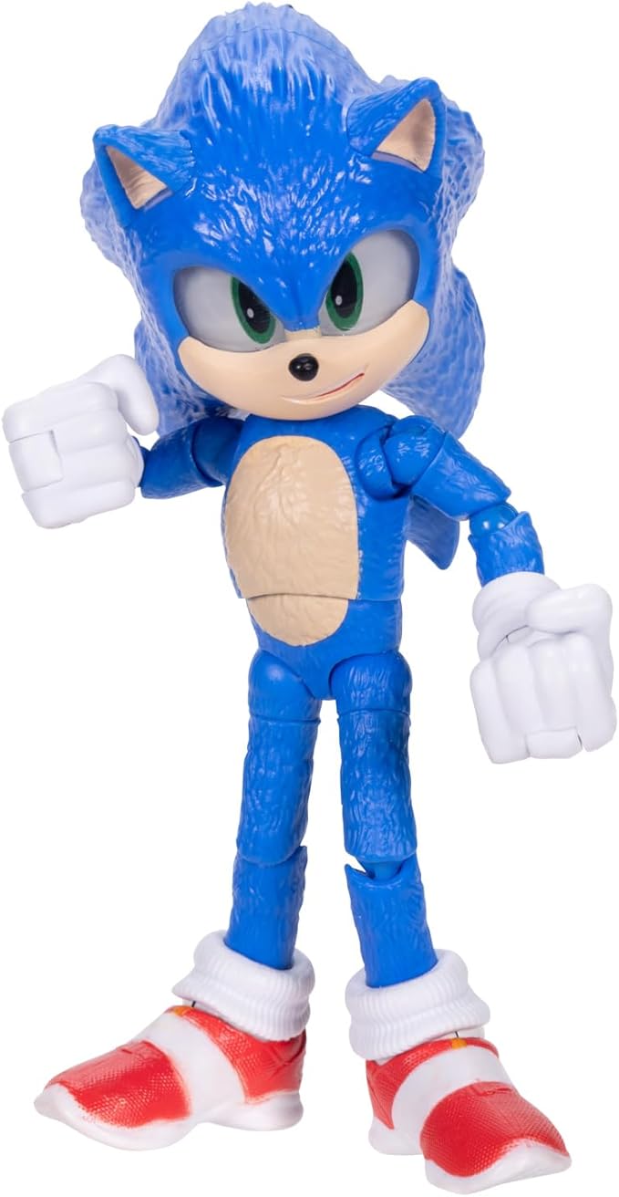 Sonic The Hedgehog Sonic 3 Movie 5" Action Figures: Sonic with Emerald Wave #3