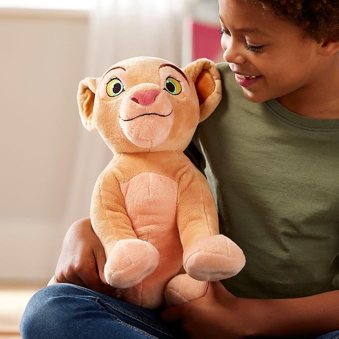 Disney Store Official Nala Medium Soft Toy for Kids, Cuddly Character with Fuzzy Texture and Embroidered Details, Furry Tail Tuft, Disney Plushy Suitable for All Ages