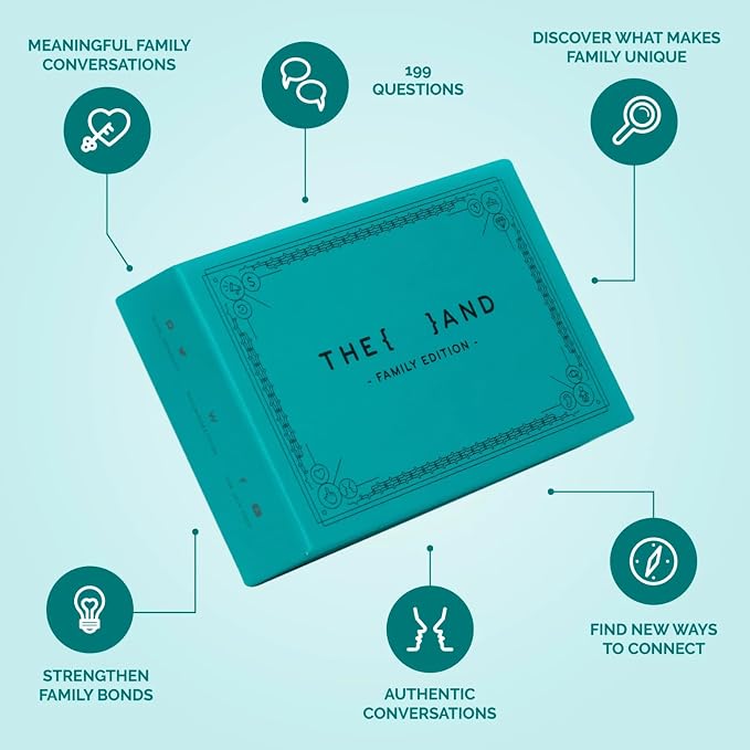 {THE AND} Family Edition - 199 Family Conversation Cards to Strengthen Relationships - Questions for Families to Get Everyone Talking - Fun Family Bonding Game at Dinner or Game Night By The Skin Deep