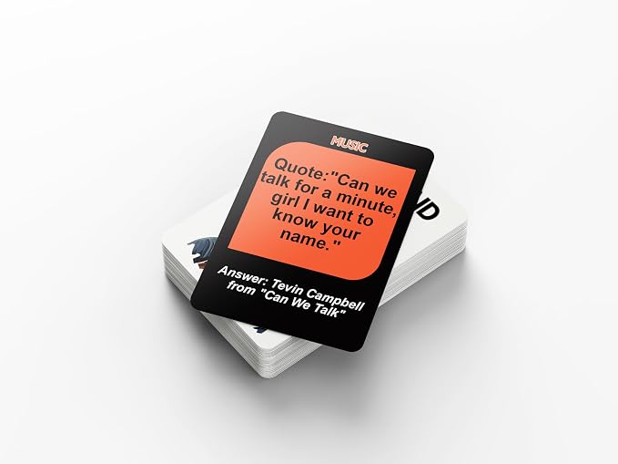Who Said Dat Game: Immerse Yourself in the World of Urban Quotes with 100 Cards Showcasing the Vibrancy of Black Culture. Experience Engaging and Thought-Provoking Party Fun like Never Before!