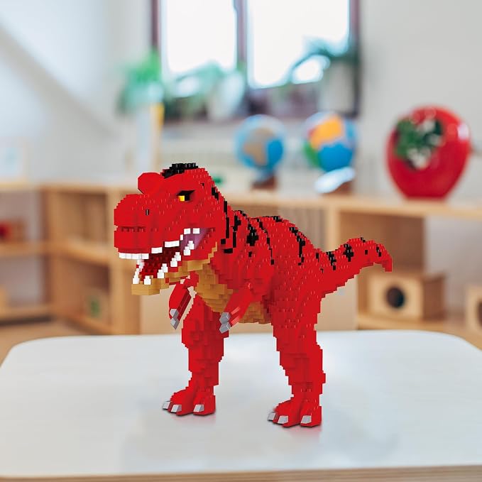 CSNRHG Dinosaur Torvosaurus Building Blocks Model Decor Micro Mini Blocks Toy Birthday for Age 6+ Children Adults Teens 1548 Pieces