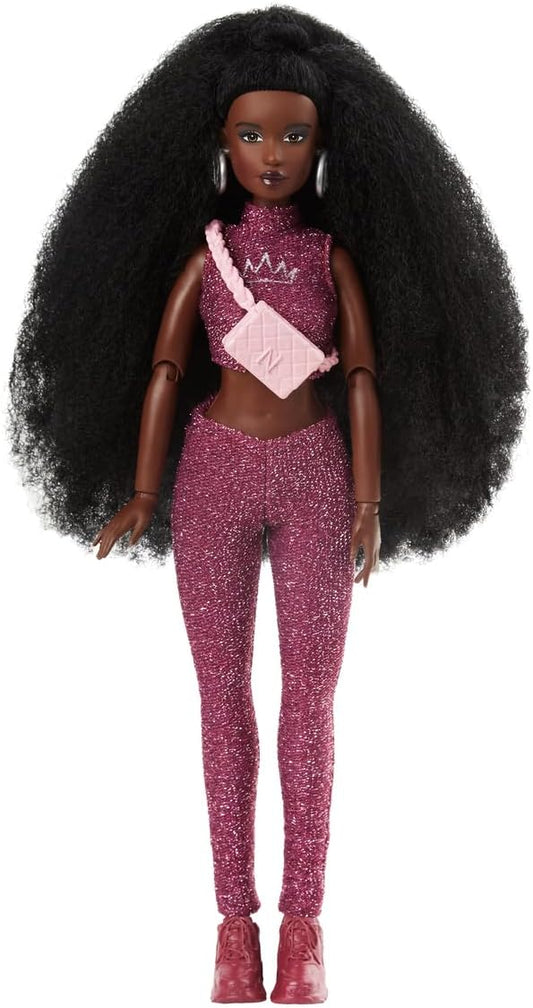 Naturalistas Liya 3 Fashion Doll with Sunday Brunch Fashion Pack, 11.5 Inch Articulated Doll with Authentic Textured Hair, Poseable Collectible Doll for Kids Ages 3+