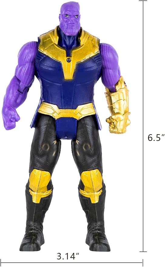 Set of 7 pcs Superhero Toys, Collectible Action Figures 7-Inch Gift for Kids and Fans Obsessed with Character Collections, Super Hero Series Exclusive Figure Set