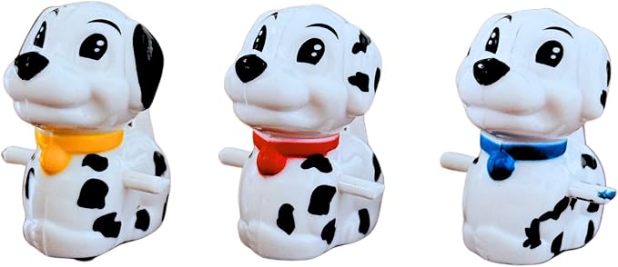 Haktoys Replacement or Additional Parts, Dalmatian Dog Figurines – for The Spotty Dog Slide Toy Race Track Set (Pack of 3)