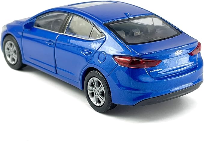 1:36 Scale Elantra Toy Car Model Metal Diecast Toy Vehicle, Doors Open Pull Back, Toys for Boys 3 4 5 6 7 Year Old Toddler Kids Gifts, Men Collection, Home Office Décor Cake Topper, Blue