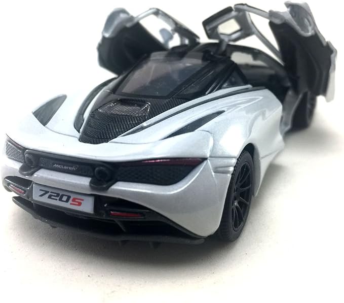 KiNSMART McLaren 720s White 5 Inch 1:36 Scale Die Cast Metal Model Toy Super Sports Car
