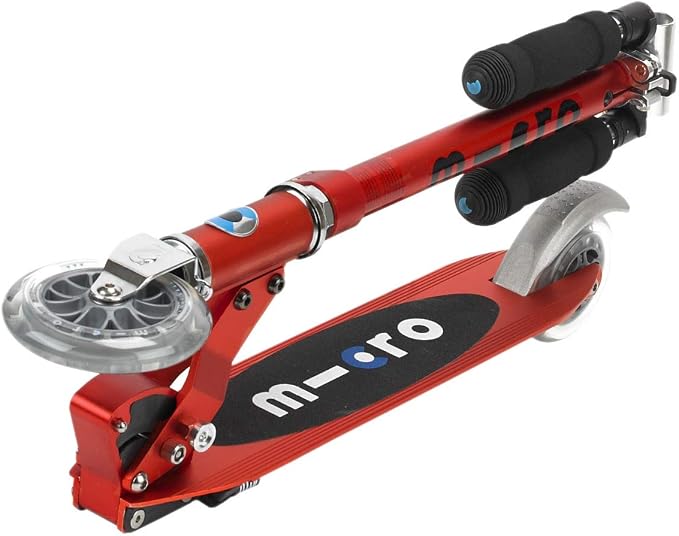 Micro Kickboard | Sprite Foldable Kid & Teen Scooter for Ages 6+ | Children up to 220 lbs | 2 Wheel | Compact for Travel & Storage | Adjustable T Bar | Smooth Ride PU Wheels | Swiss Design