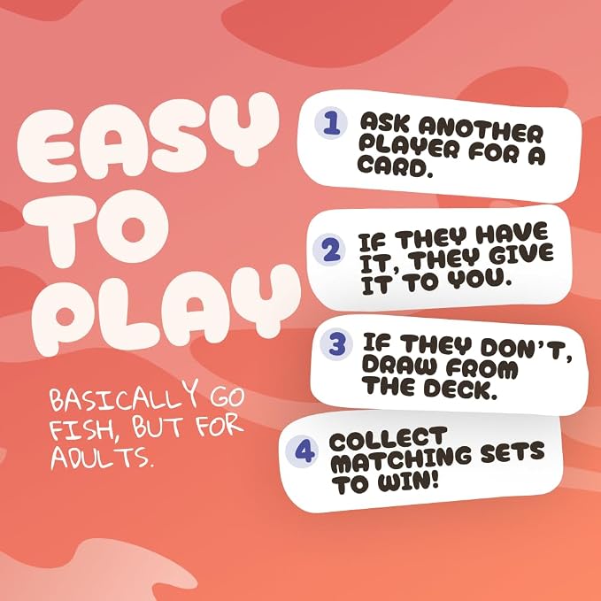 Go F Yourself America Red & Blue! – The Grown Up Go Fish Card Game You've Always Wanted | Hilarious Party Game for Grown Ups, 2+ Players | 104 Cards, 26 Unique Pairs Edition
