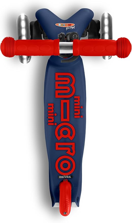 Micro Kickboard | Mini LED Kids Scooter for Ages 2-5 | Children up to 110 lbs | 3 Wheel Lean-to-Steer Design | Adjustable T Bar | Smooth Ride, Motion Activated PU LED Wheels | Swiss Design