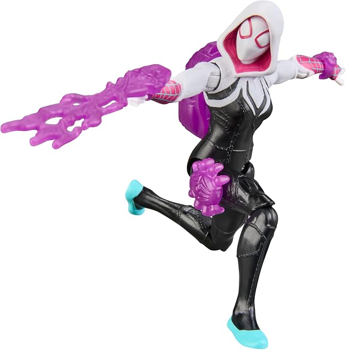 SPIDER-MAN Marvel ActionVerse Ghost-Spider Action Figure & Accessories, 4.5-Inch (11.4 CM) Super Hero Toys & Figures for Kids, Ages 4+