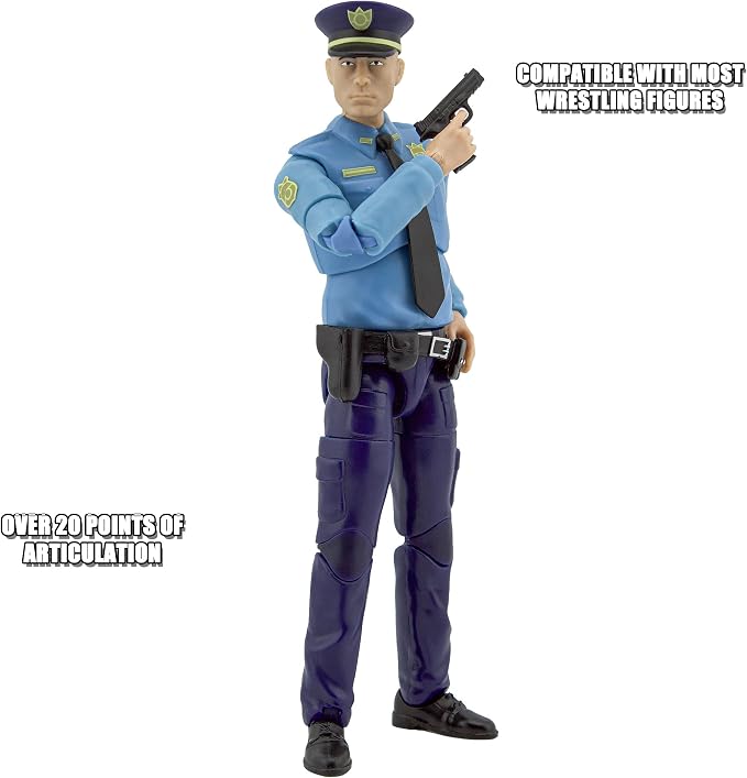 Figures Toy Company Ultimate 6.5 Inch Police Officer Figure with Deluxe Articulation