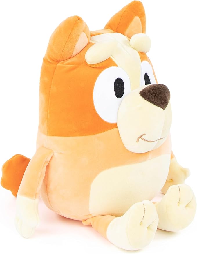 Jay Franco Bluey Bingo 16 Inch Plush Pillow Buddy - Super Soft Stuffed Animal, Polyester Microfiber, Fade Resistant, Non-Toxic, Kids Gift for Bedtime & Travel (Official Bluey Product)