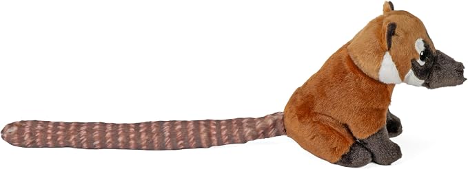 Wild Republic Rainforest Coati, Stuffed Animal, 6 Inches, Plush Toy, Fill is Spun Recycled Water Bottles