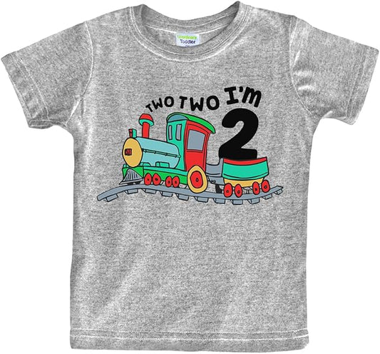 Unordinary Toddler 2nd Birthday Shirt boy Chugga Chugga Two Two Train im 2 Years Old Second Birthday Tshirt