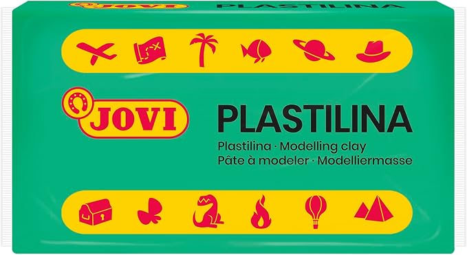 Jovi - Reusable Non-Hardening Modeling Clay, 30 Green Bars, 1.75 oz Each | Total of 3.3 lb, Perfect for Arts & Crafts Projects