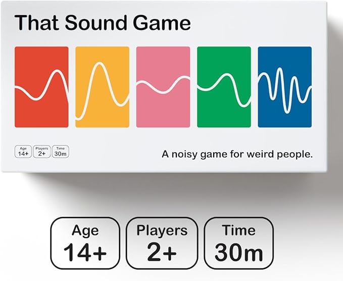 that Sound Game - Award Winning - Party Sound Guessing Game for Adults and Teens, Board Game for 2+ Players Ages 14 and Up