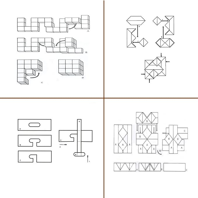 Bamboo 3D Puzzle Metal Brain Teasers Puzzles Mind Game Toys Set for Teens and Adults Pack of 12pcs