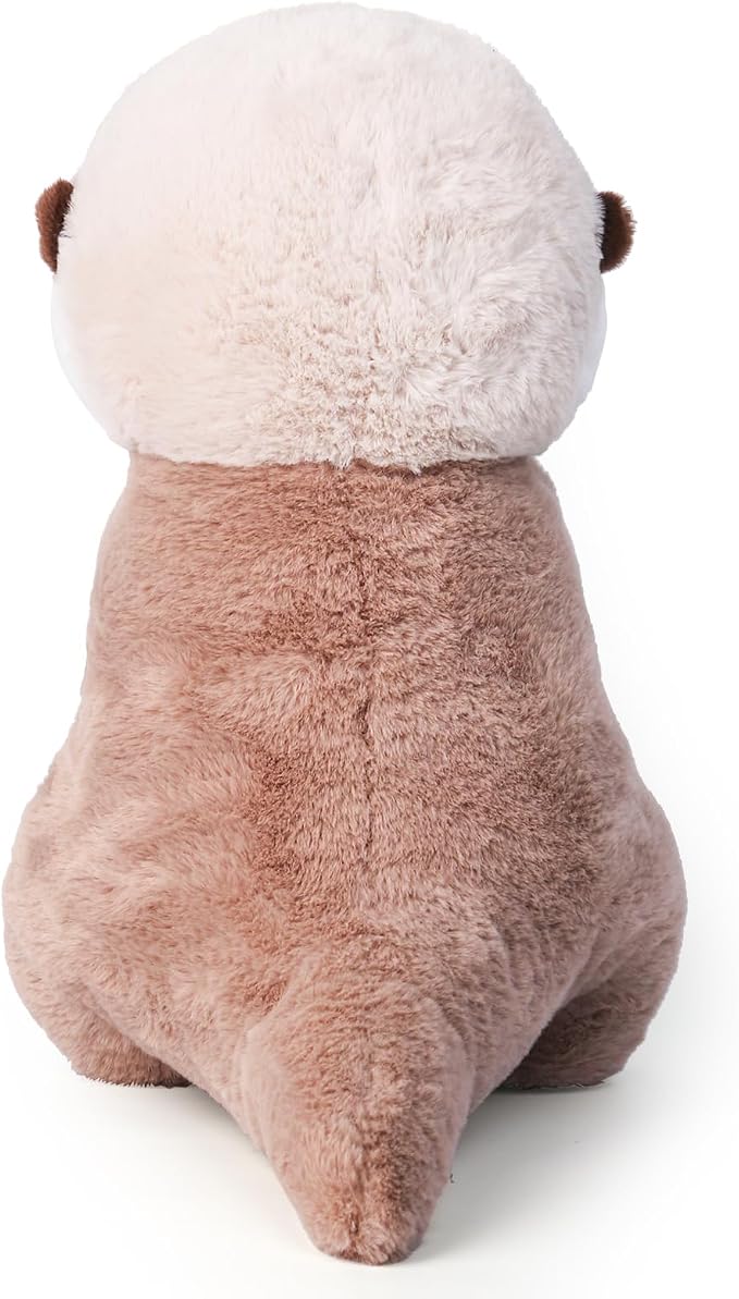 Riuhot Cute Otter Stuffed Animals Soft Sea Otter Plushie Toy 15.7" Christmas Birthday Party Plush Gift for Kids Children Girls Boys