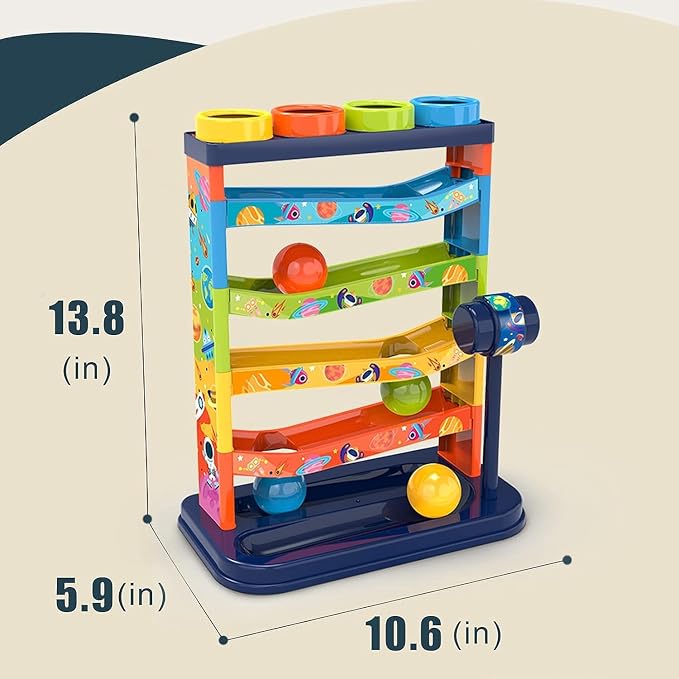 YVV Pound a Ball for Toddlers Boys and Girls STEM Developmental Educational Fun Learning Toy,Activity Toys,Hammer Pounding Toy Exercise Kids,Great Birthday Gift