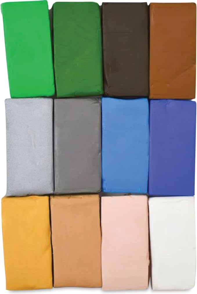 Sculpey III: Polymer Clay: Multipack Naturals - (12) 1oz Packs- Oven Bake Clay, 12 Colors, Non-Toxic, Sculpting, Create Jewelry & Crafts, Art Supplies