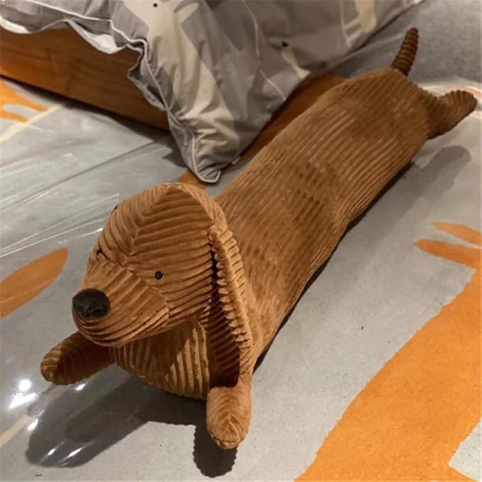 KOWAKA Dachshund Dog Plush Hug Pillow Soft Durable Stuffed Throw Cushion Dachshund Animals Hug Pillow for Sofa Chair Home Decoration Gifts for Kids (27.5inches)