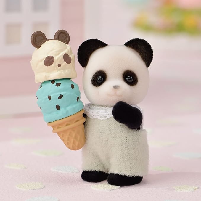 Calico Critters - Ice Cream Van - Calico Land Amusement Series – Kids Pretend Play Toy, Miniature Vehicle & Accessories Set, Ages 3+