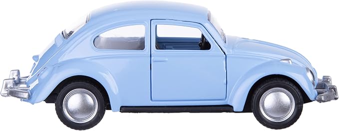 Berry President 1967 Classic Beetle Bug Vintage 1/32 Scale Diecast Metal Pull Back Car Model Toy for Gift/Kids (SkyBlue)