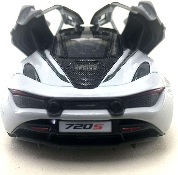KiNSMART McLaren 720s White 5 Inch 1:36 Scale Die Cast Metal Model Toy Super Sports Car