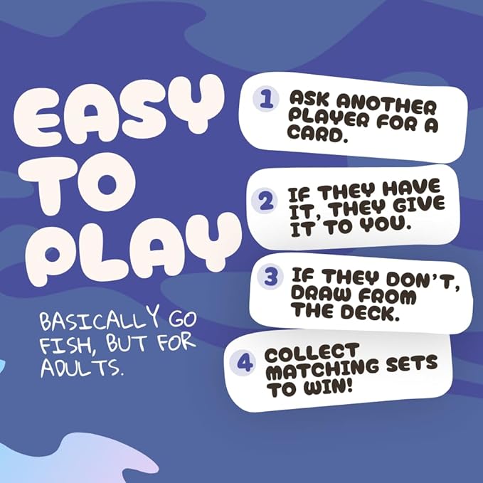Go F Yourself Mom & Dad! – The Grown Up Go Fish Card Game You've Always Wanted | Hilarious Party Game for Grown Ups, 2+ Players | 104 Cards, 26 Unique Pairs