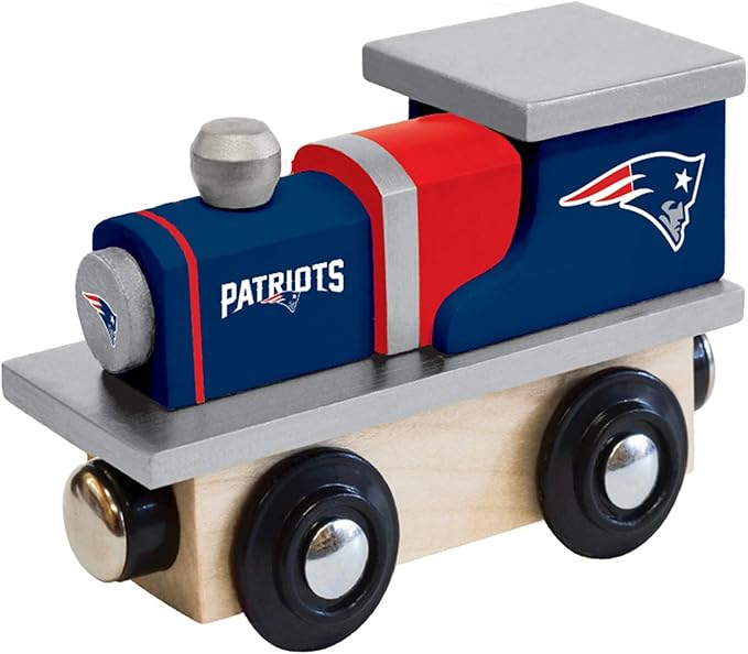 MasterPieces NFL New England Patriots Real Wood Toy Train, For Ages 3+