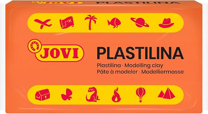 Jovi - Reusable Non-Hardening Modeling Clay, 30 Orange Bars, 1.75 oz Each | Total of 3.3 lb, Perfect for Arts & Crafts Projects