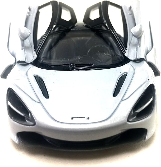 KiNSMART McLaren 720s White 5 Inch 1:36 Scale Die Cast Metal Model Toy Super Sports Car