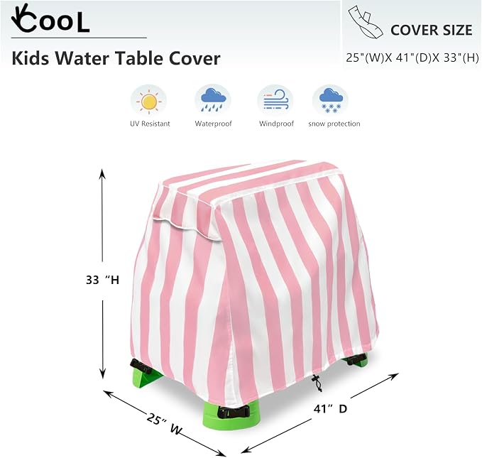 Okcool Kids Water Table Cover Fit Water Table,Outdoor Water Table Toys Cover, A Wide Selection of Cute Colors and Patterns