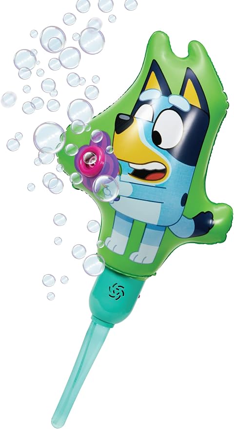 BLUEY Ballooble Bubble Machine Amazon Exclusive Huge Inflatable Bubble Machine for Kids Includes a Stand and Bonus 40oz of Bubble Solution 2 in 1 Play Pattern for Maximum Bubble Toy Fun