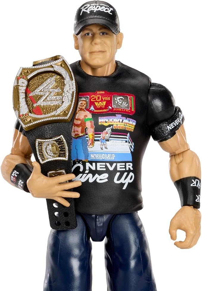 WWE John Cena Main Event Series Champions 2026 Action Figure with Title Belt, 6-inches | With Title Belt
