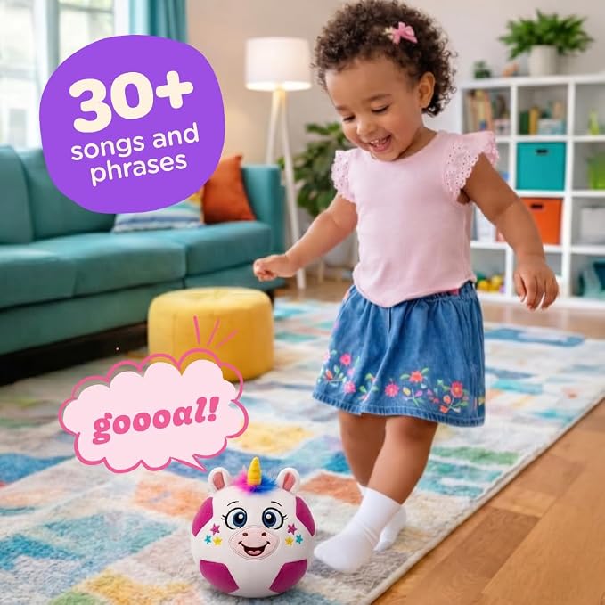 Move2Play, Hilariously Interactive Toy with Music & Sound Effects for Boy & Girl | Ball for Toddler & Baby | 6, 12, 18+ Months | 1, 2, 3+ Year Old