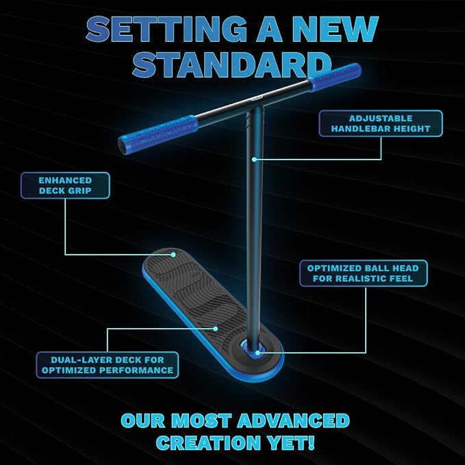 in Do the Trick - Trick Scooter for Teenagers & Adults - 12 Years - Trampoline Scooter Ideal for Trampoline Stunt Exercises, Professionals & Beginners - Indoor & Outdoor Freestyle