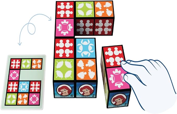 Disney Puzzle Blitz - Block Puzzle Game, Board Games for Family Night, Multi-Player Board Game, Family Board Game, Travel Games, Disney Toys, Ages 8+