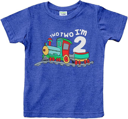 Unordinary Toddler 2nd Birthday Shirt boy Chugga Chugga Two Two Train im 2 Years Old Second Birthday Tshirt
