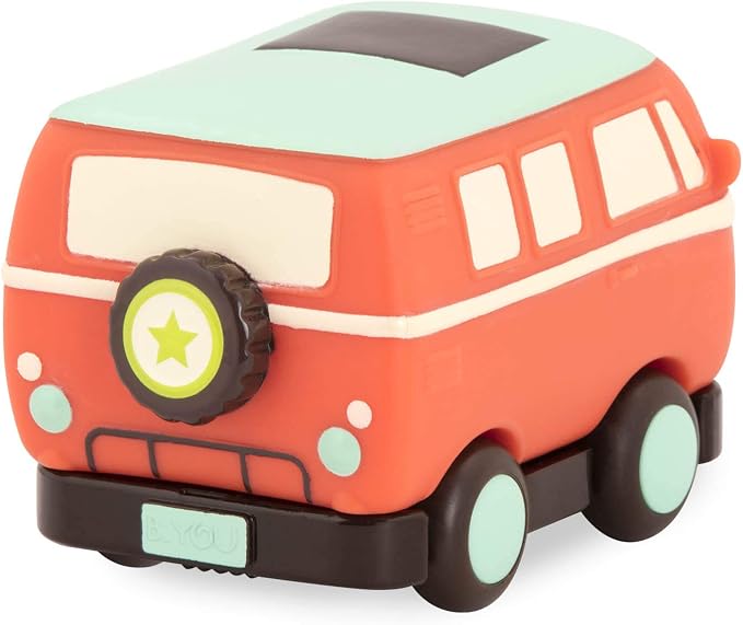 B. toys – Mini Pull – Back Vehicles Set – Set of 3 Vehicles – Truck, Camper Van, Police – 12+ Months