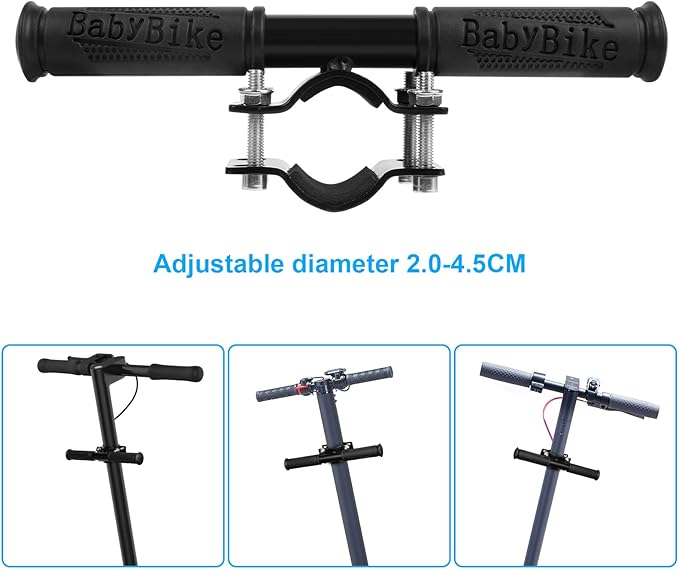 Ainiv Electric Scooter Handlebar for Kids, Child Safe Handrail, Adjustable Children's Handle Grip, Aluminum Alloy Armrest Handle Bar for Xiaomi Mijia M365 Electric Scooter Skateboard Accessory Parts