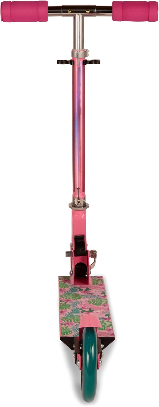Limited Too Kick Scooter for Girls 5-12 Years, Light-Up Wheels, Glitter Deck, Adjustable Handlebar, Foldable 2-Wheel Kids Scooter, Holds up to 75 lb