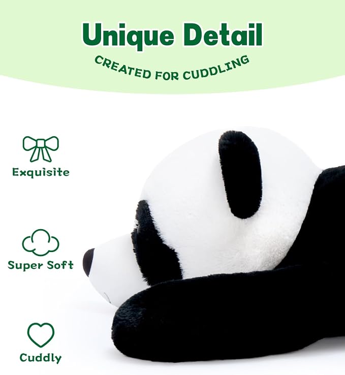 BENINY Giant Panda Stuffed Animal 4Ft, Large Soft Panda Body Pillow Plush for Girls Boys Kids, Oversize Cute Stuffed Toy Gift for Christmas, Birthday, Baby Shower