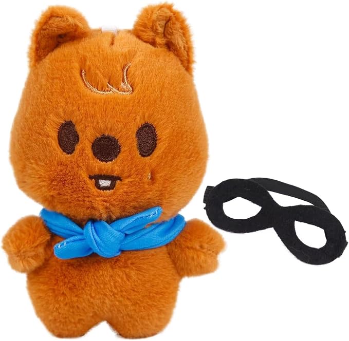 JUNG KOOK SKZ Plushies Skzoo 3RD Stuffed Animal Toy Skz Merch Fans Meeting Dolls with Sunglasses Removable for Fans (Han Quokka)